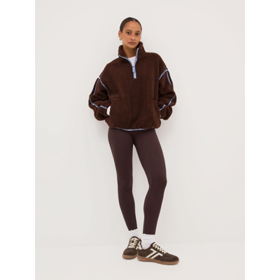 George Chocolate Cosy Fleece Lined Leggings - Chocolate Brown