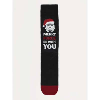 George Christmas Star Wars Stormtrooper Ankle Socks - Navy