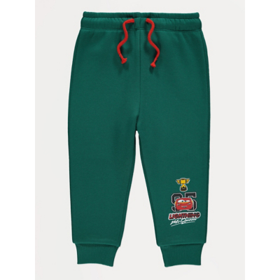 George Disney Cars Green Lightning McQueen Joggers - Bottle Green
