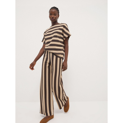 George Brown Striped Wide Leg Co-ord Trousers
