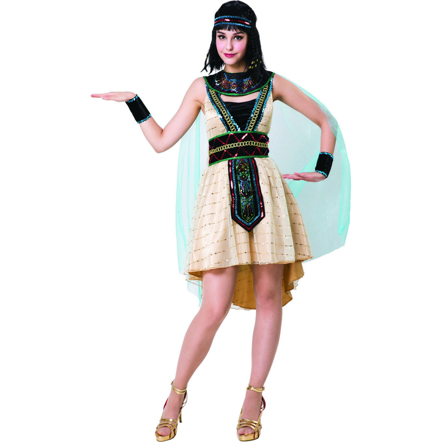 Queen Multi Bristol Novelty Adult Egyptian Costume