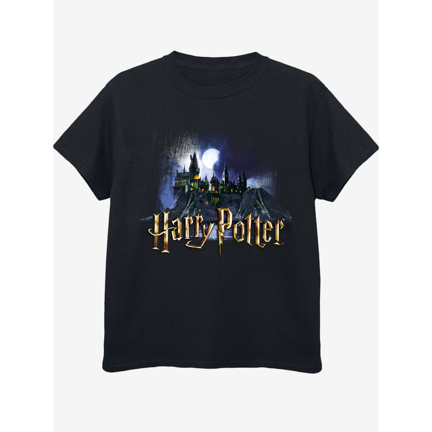 Harry Potter Black Nw2 Hogwarts Castle Kids T-Shirt