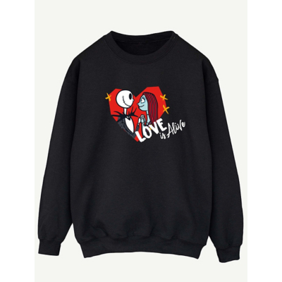Disney  The Nightmare Before Christmas Is Alive  women's Sweatshirts in Black