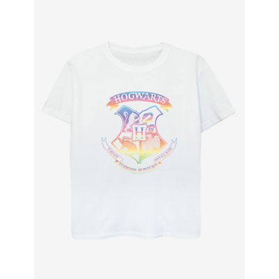 George NW2 Harry Potter Crest Pastel Kids White Printed T-Shirt