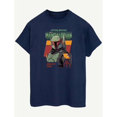 George NW2 Star Wars The Mandalorian Boba Fett Navy T-Shirt