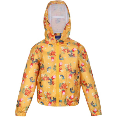 George Regatta Kids Puddle Peppa Pig Waterproof Jacket - Yellow