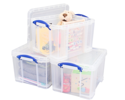 Really Useful Clear Nesting Boxes 3 x 35 Litres Home at ASDA