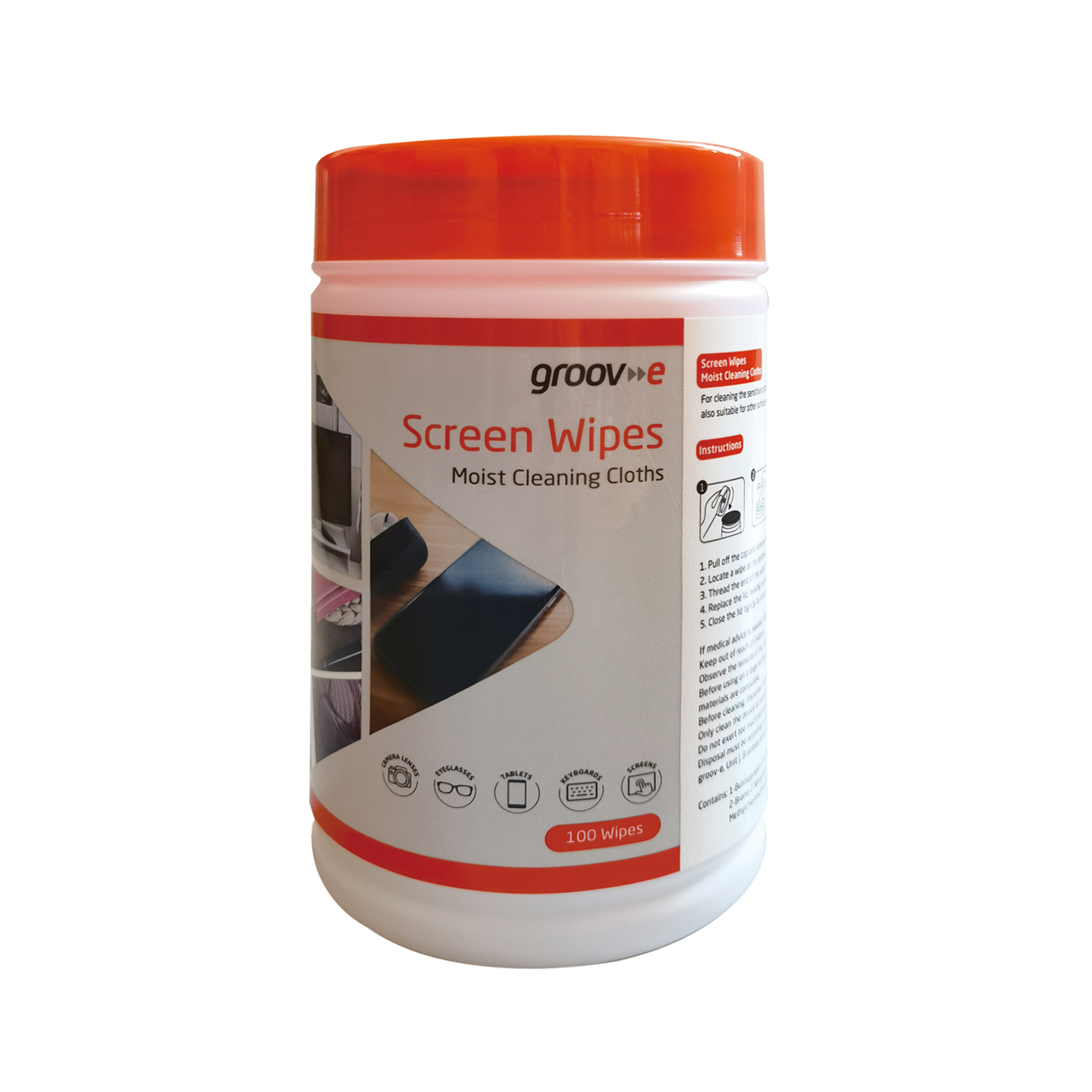 George White Groov-E Screen Wipes For Laptop - 100 Pack