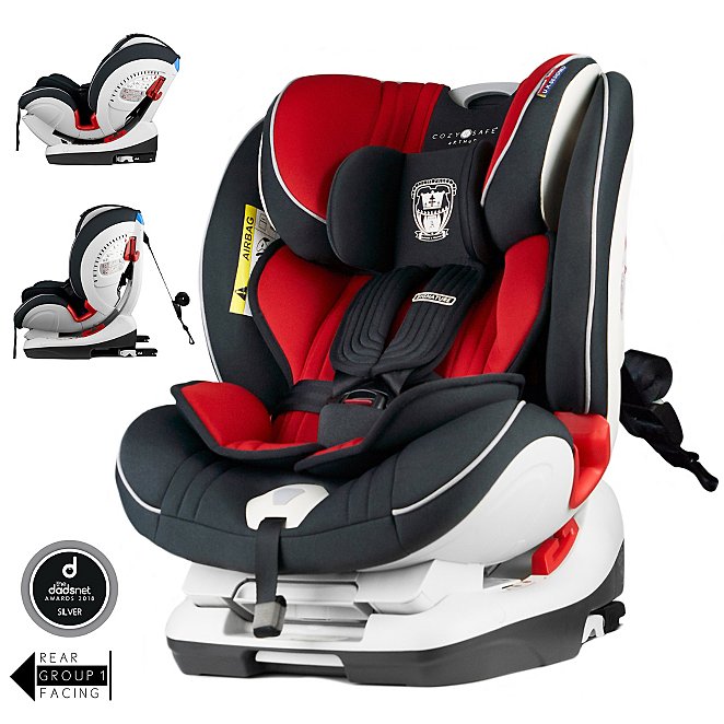 Cozy N Safe Arthur 0 1 2 3 Child Car Seat Red Baby George At Asda - Baby Car Seat Safety Features