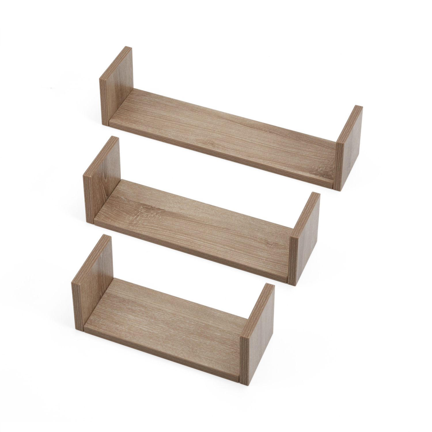 George Light Wood Tutti Bambini Modena Oak Set Of Three Shelves