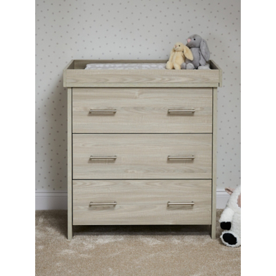 Obaby Nika Changing Unit- Grey Wash and White