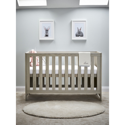 Obaby Nika Cot Bed - Grey Wash - No Mattress