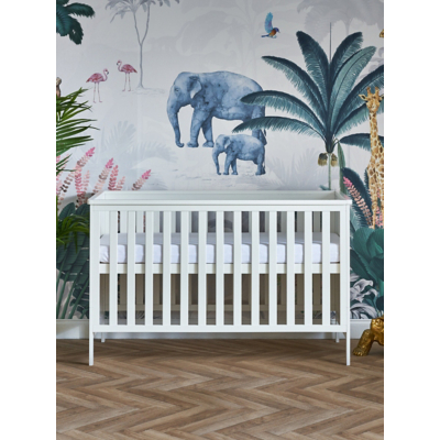 Obaby Evie Cot Bed - White - No Mattress