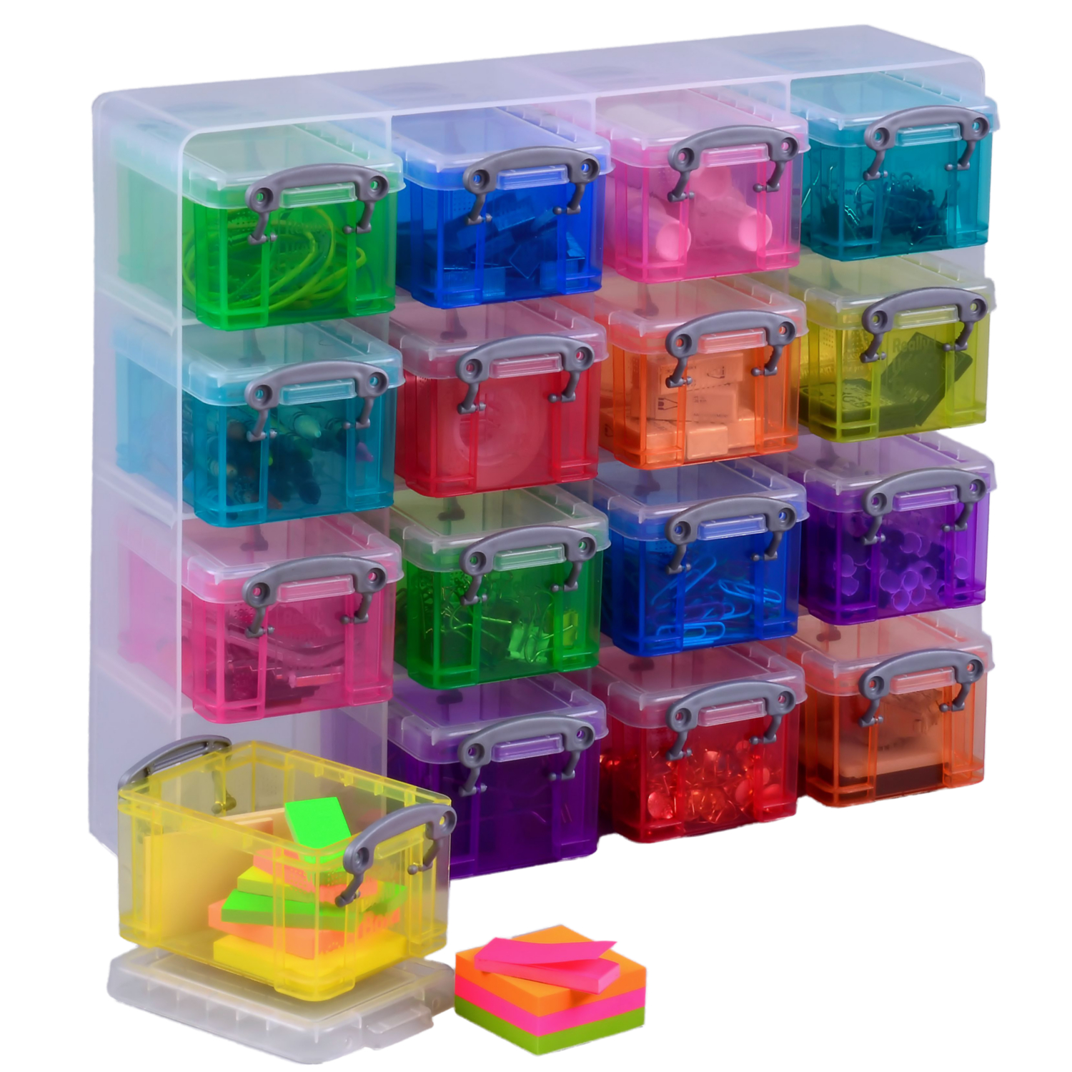 George Multi Really Useful 16 X 0.14 Litre Organiser With Boxes