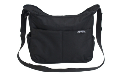 black pram bag