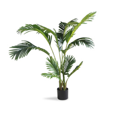 Artificial Palm Tree 110cm in Black Pot Home at ASDA