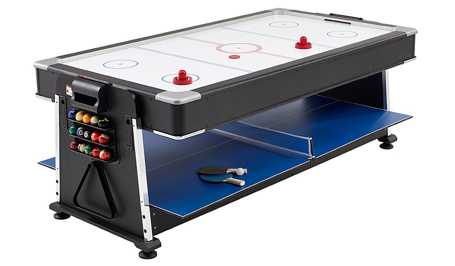 3 in 1 Pool/Air Hockey/Table Tennis Multi Game Table ...