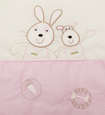 Daisy Boo Picnic In The Park Deluxe Maize Moses Basket Baby Pink