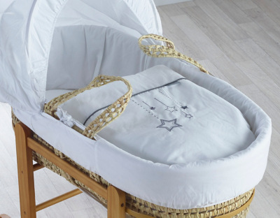 asda white moses basket