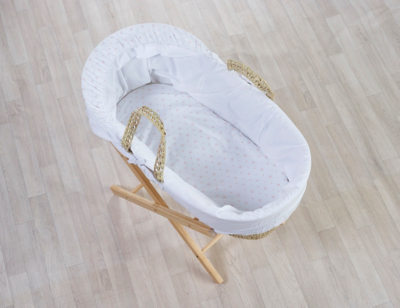 grey moses basket asda