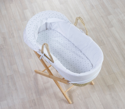 asda grey moses basket