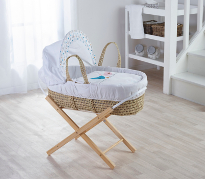 moses basket sale with stand