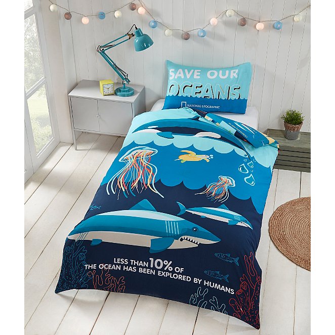 National Geographic Ocean Life Single Duvet Set Home George
