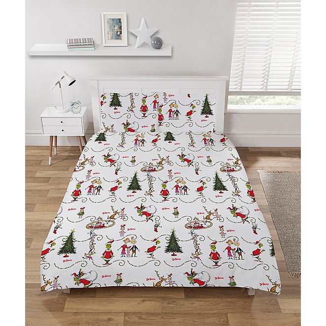 The Grinch 12 Days Of Christmas Single Bed Duvet Cover Set Bedding