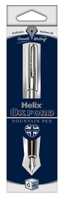 Oxford Premium Fountain Pen Stainless Steel George Asda