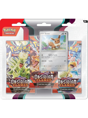 Pokemon TCG: Scarlet & Violet 3 Obsidian Flames 3-Pack Display