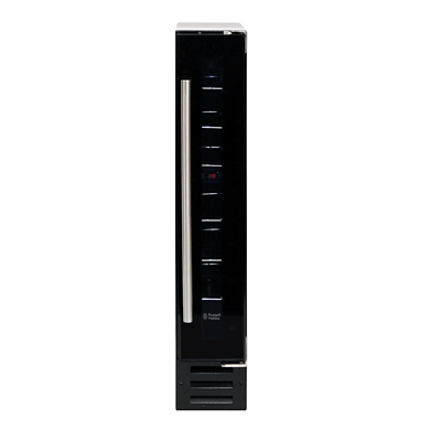 George Russell Hobbs RHBI7WC1 Black Glass Freestanding & Built In 7 Bottle Wine Cooler - Black