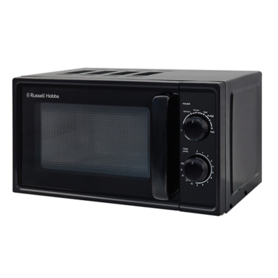 Russell Hobbs RHM1725B Black Microwave 17L 700W Defrost & Timer 5 Power Levels