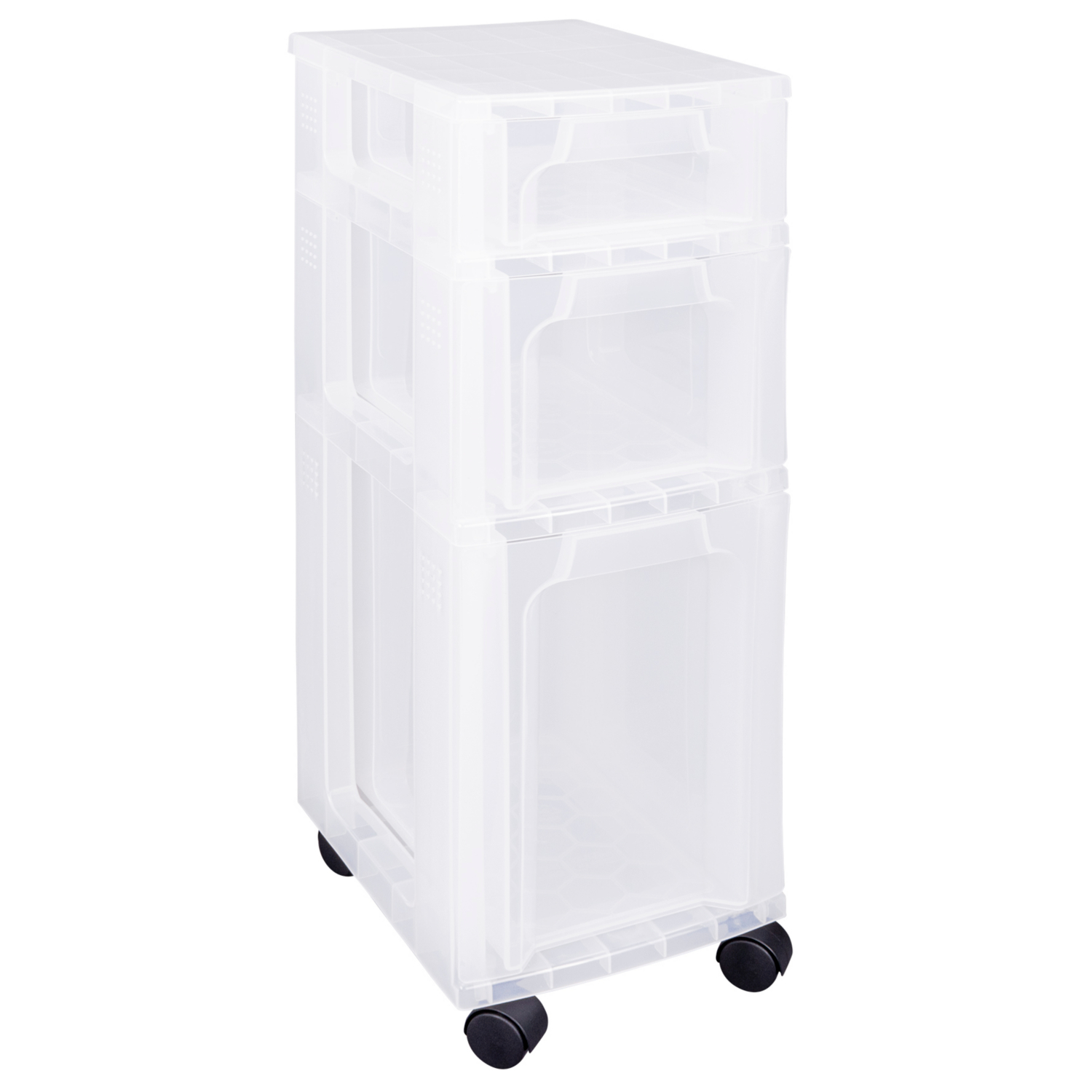 Tower Clear Really Useful Slimline Storage 3 Drawer