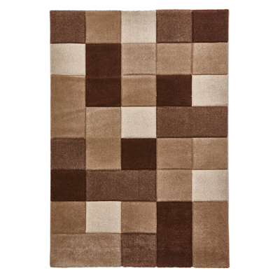 Brooklyn Beige Brown Rug - 160x220 / Brown