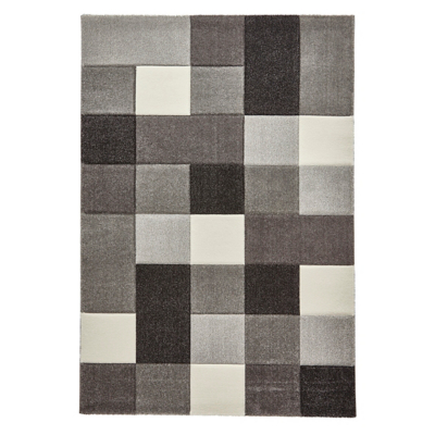 Brooklyn 646 Grey Modern Geometric Rug - 160x220 / Grey