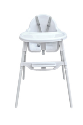 white plastic high chair