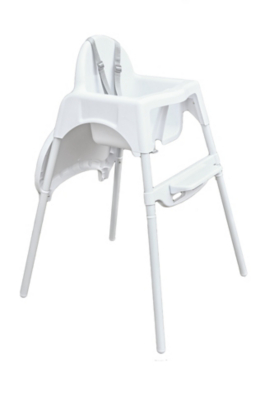 plain white high chair