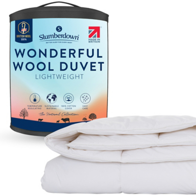 Slumberdown Wonderful Wool Summer Lightweight Duvet Double