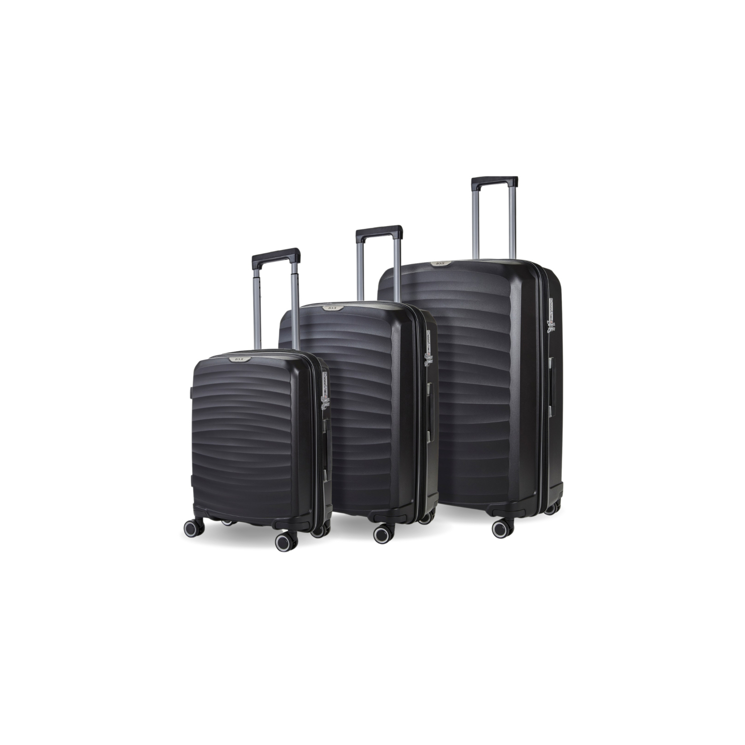 Rock Black Sunwave 3Pc Suitcase Set - Image 3