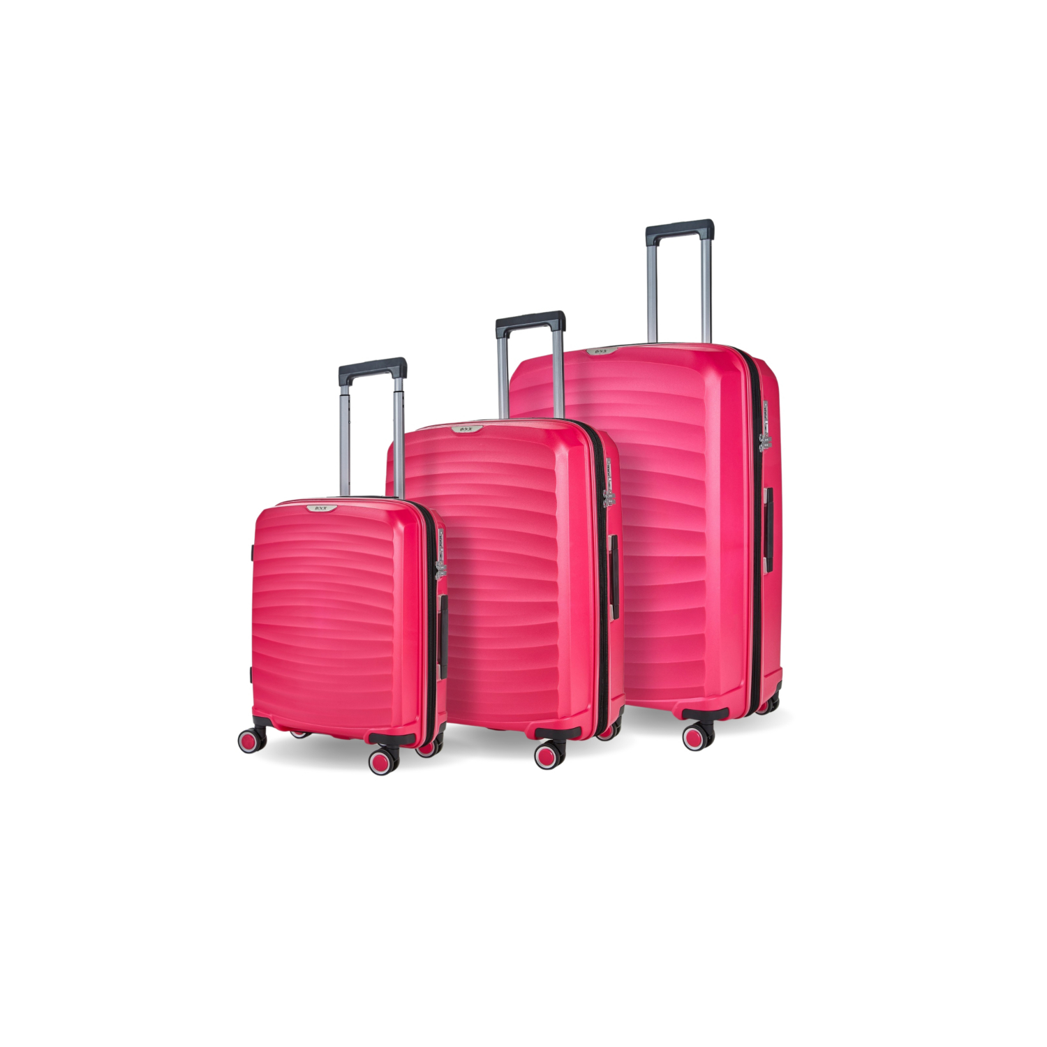 Rock  Sunwave Suitcase Pink - 3pc Set - Image 5