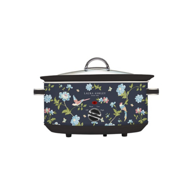 George Blue Laura Ashley Vq Elveden Navy 6.5L Slow Cooker
