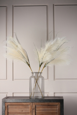 Artificial Pampas Stem Cream 3 Pack Home at ASDA