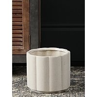 Cream Speckled Planter Wide Rib Large | Home | George at ASDA