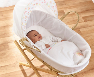 asda grey moses basket