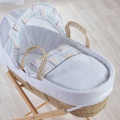 Kinder Valley Paint Splash Moses Basket 4 Piece Bedding Set Baby at ASDA
