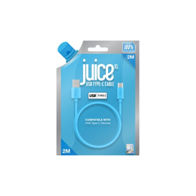 Juice JUI-CABLE-TYPEC-2M-RND-AQA USB cable USB 3.2 Gen 1 (3.1 Gen 1) USB A USB C Blue