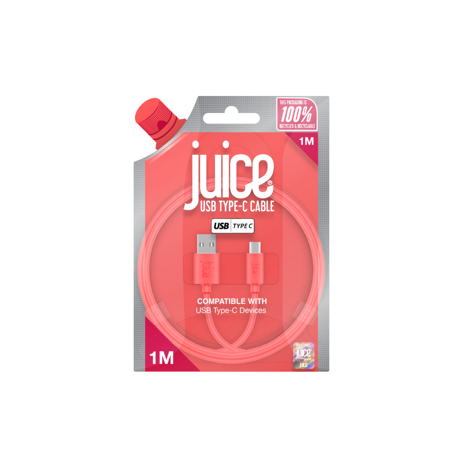 George Aqua Juice 1M Usb-C To Usb-C Cable
