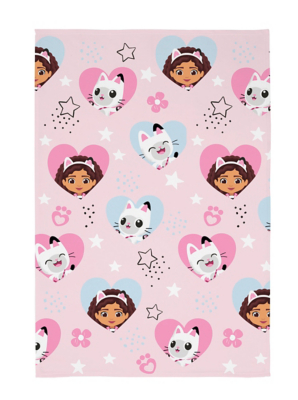 Gabby's Dollhouse Hearts Fleece Blanket - 100cm x 150cm