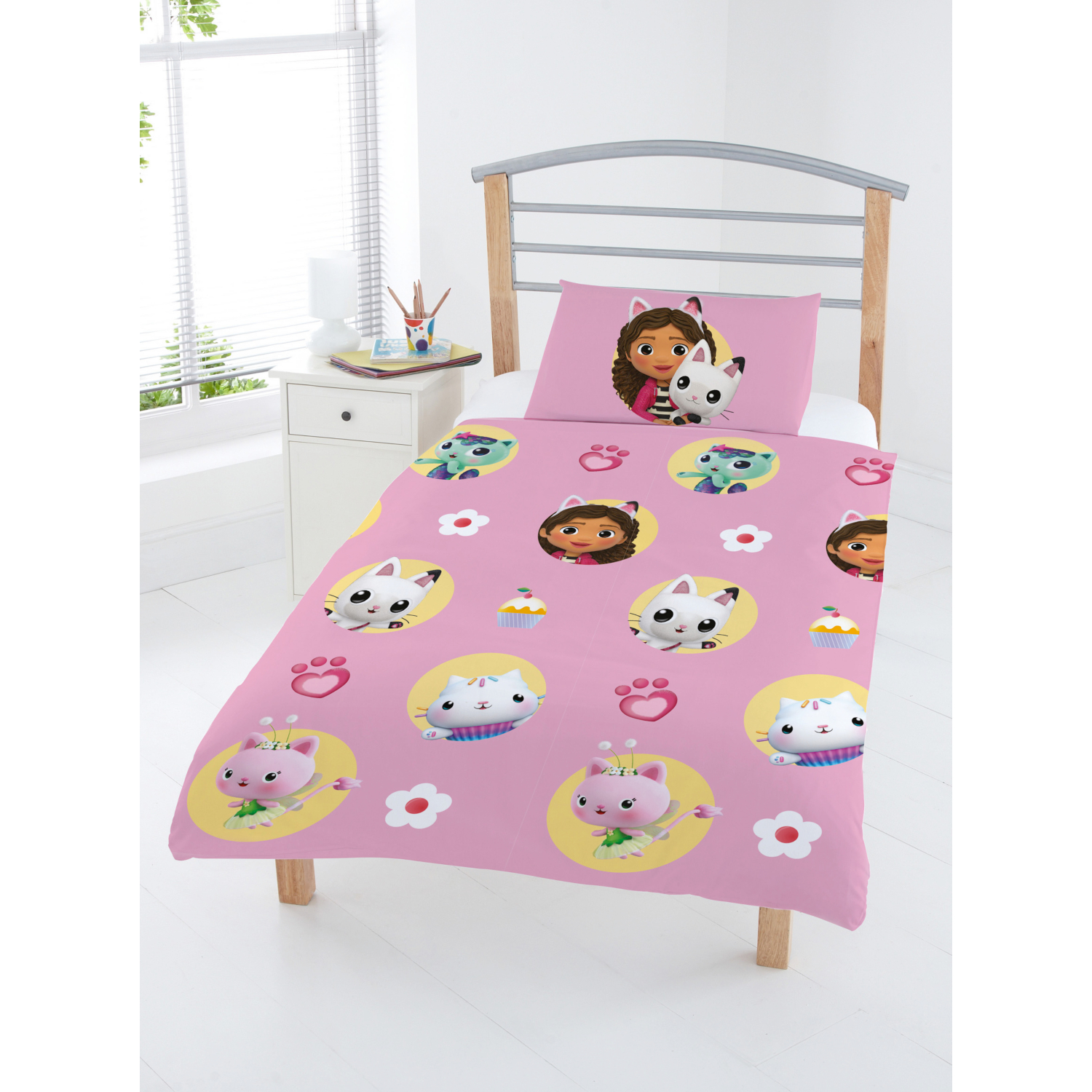 George Pink Gabby's Dollhouse 'Friends' Toddler Duvet Set