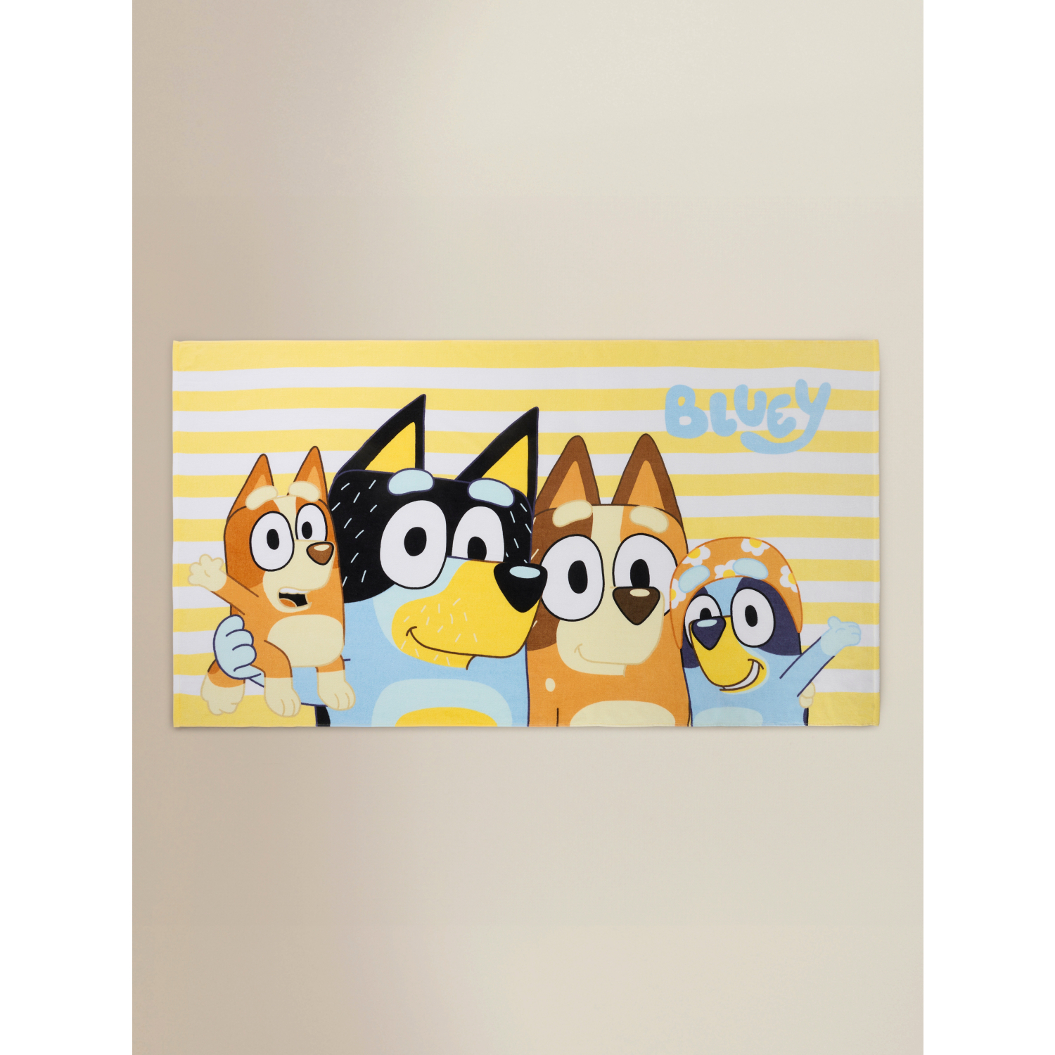 George Multi Bluey Printed Extra Large Cotton Beach Towel